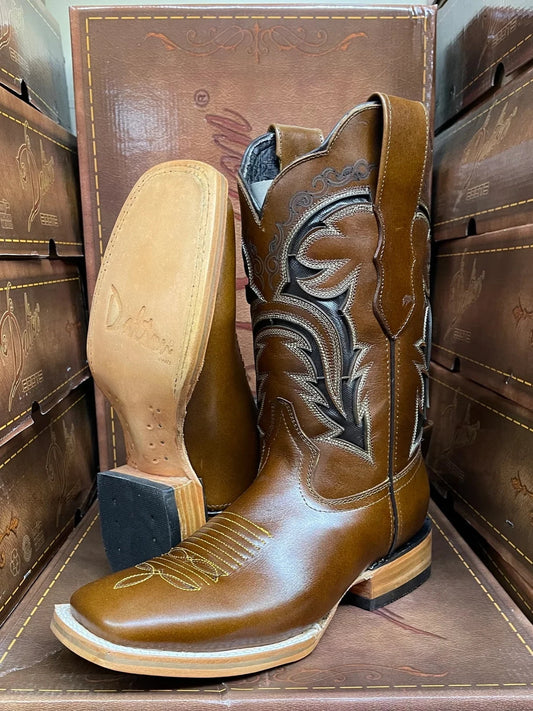 Dalton Men's Roasted Honey Texas Boots - Square Toe