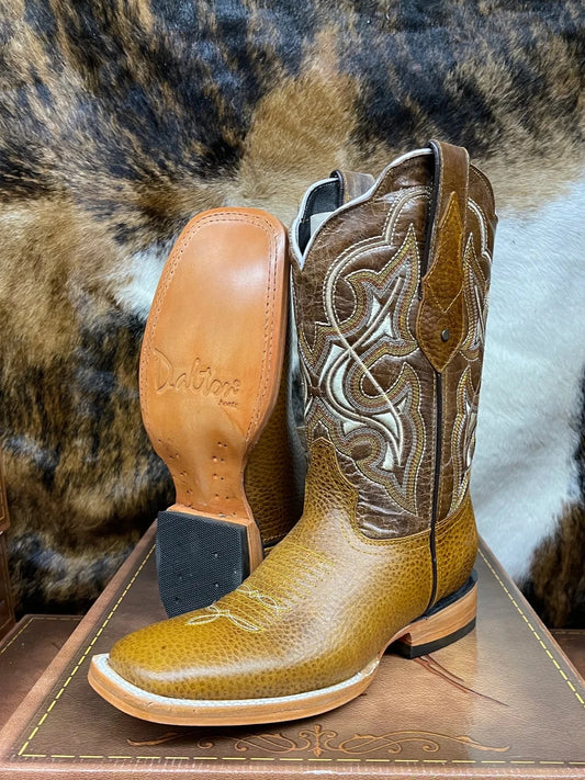 Dalton Men's Honey Texas Boots - Square Toe